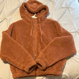 Warm Brown Fleece Hoodie